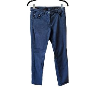 PESERICO SIGN PANTS JEANS SKINNY 5 POCKET COTTON BLEND PREPPY BLUE 42-6